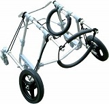 ニュージーランド・ハンタウェイにぴったりの【K-9社製】前脚用車椅子（オーダーメイド）XL（27.1〜40kg）シルバー
